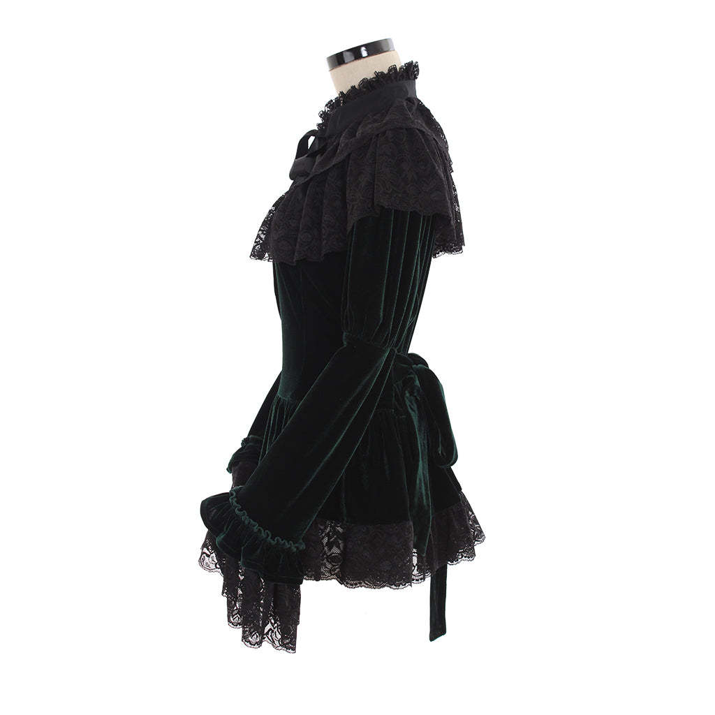 Elegant Lolita Strapless Chiffon Blouse with Trumpet Sleeves for Women & Girls-Astricos