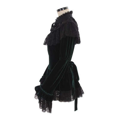 Elegant Lolita Strapless Chiffon Blouse with Trumpet Sleeves for Women & Girls-Astricos