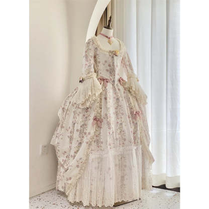 18th Century Rococo Dress - Marie Antoinette Royal Court Costume | Astricos-Astricos