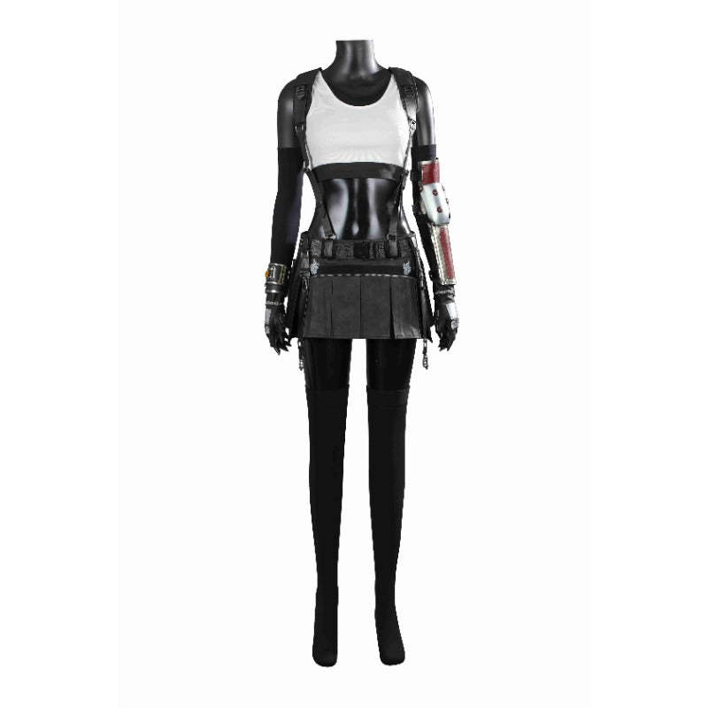 Tifa Lockhart Final Fantasy VII Cosplay Costume Set - Complete Outfit with Wigs, Shoes & Accessories-Astricos