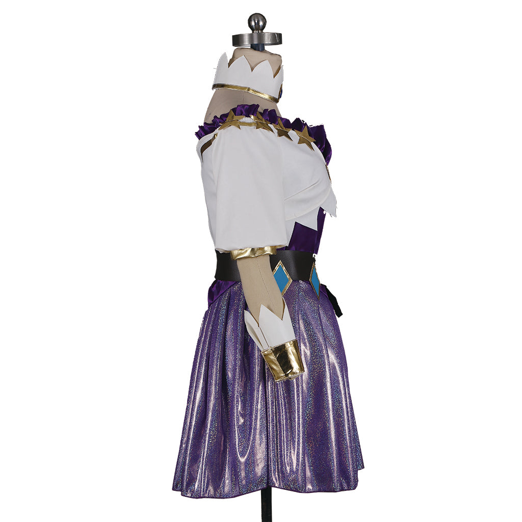 Spirit Blossom Ahri Cosplay Costume - League of Legends LOL Custom-Made White Dress-Astricos