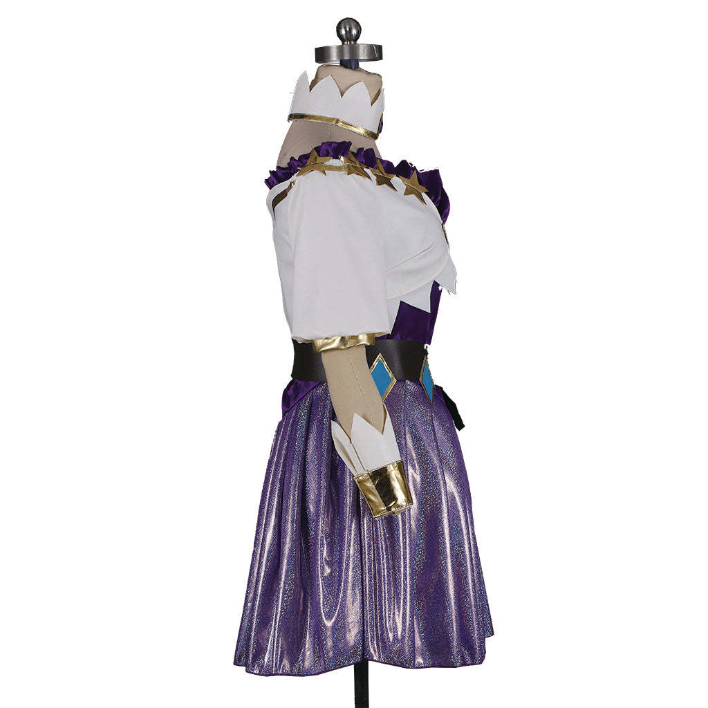 Spirit Blossom Ahri Cosplay Costume - League of Legends LOL Custom-Made White Dress-Astricos