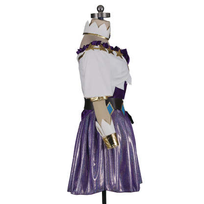 Spirit Blossom Ahri Cosplay Costume - League of Legends LOL Custom-Made White Dress-Astricos