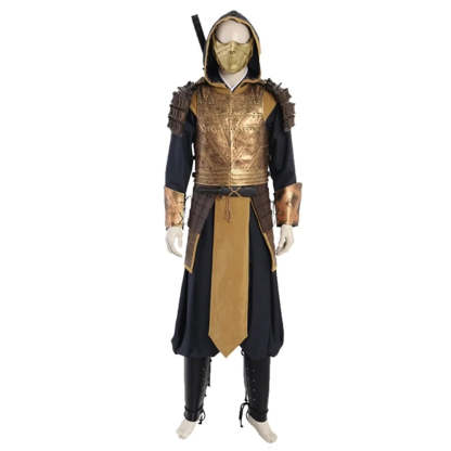 Mortal Kombat Scorpion Hanzo Hasashi Cosplay Costume - Premium Battle Suit for Halloween & Cosplay Events-Astricos