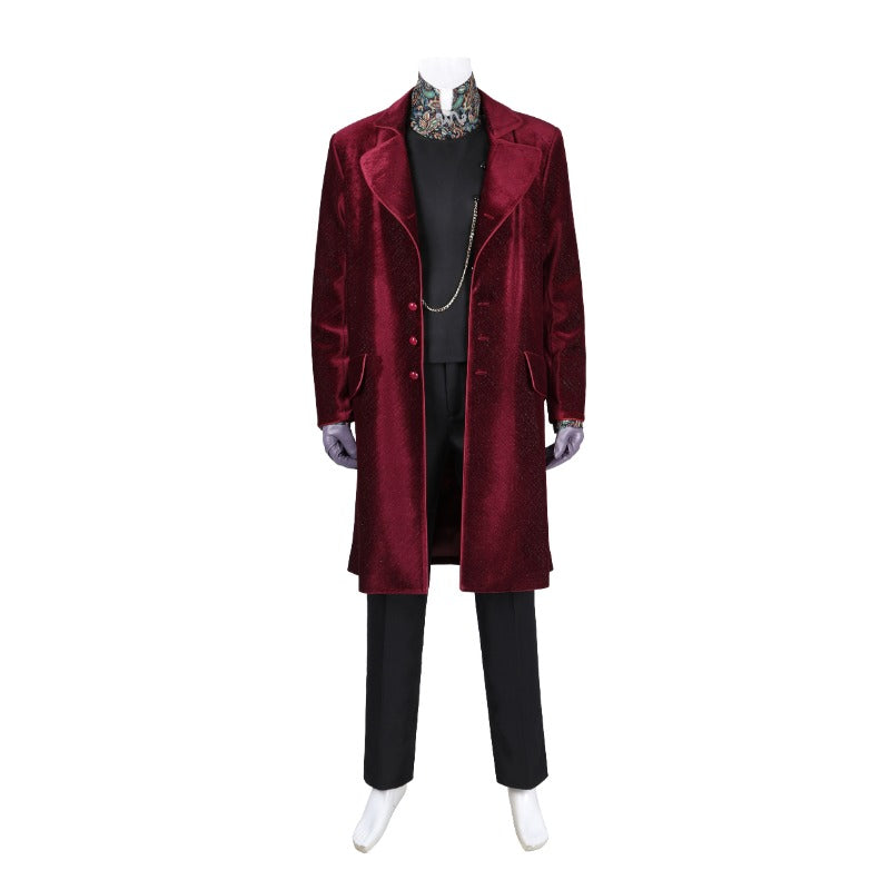 Willy Wonka Cosplay Costume for Adults - Chocolate Factory Fantasy Outfit for Halloween & Carnival-Astricos