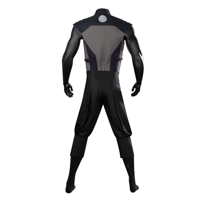 Mortal Kombat 1 Smoke Cosplay Costume Full Set with Mask for Halloween & Parties-Astricos