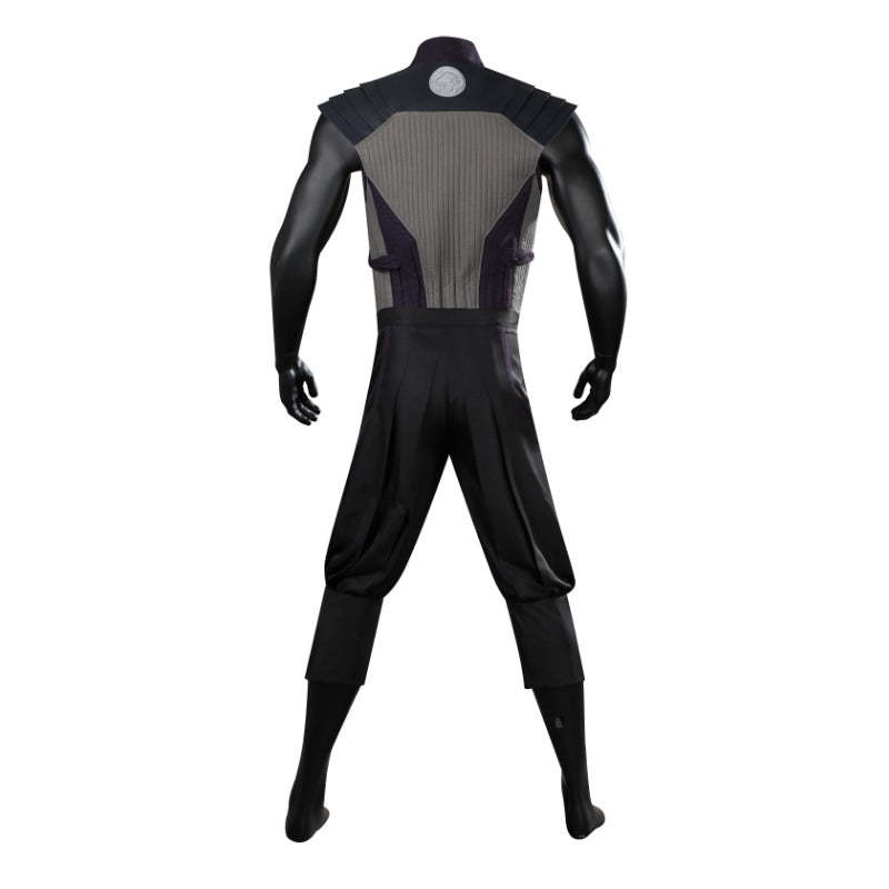 Mortal Kombat 1 Smoke Cosplay Costume Full Set with Mask for Halloween & Parties-Astricos