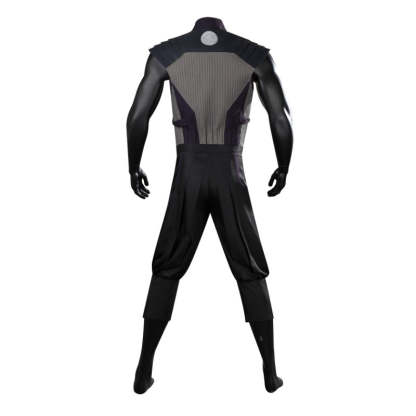 Mortal Kombat 1 Smoke Cosplay Costume Full Set with Mask for Halloween & Parties-Astricos
