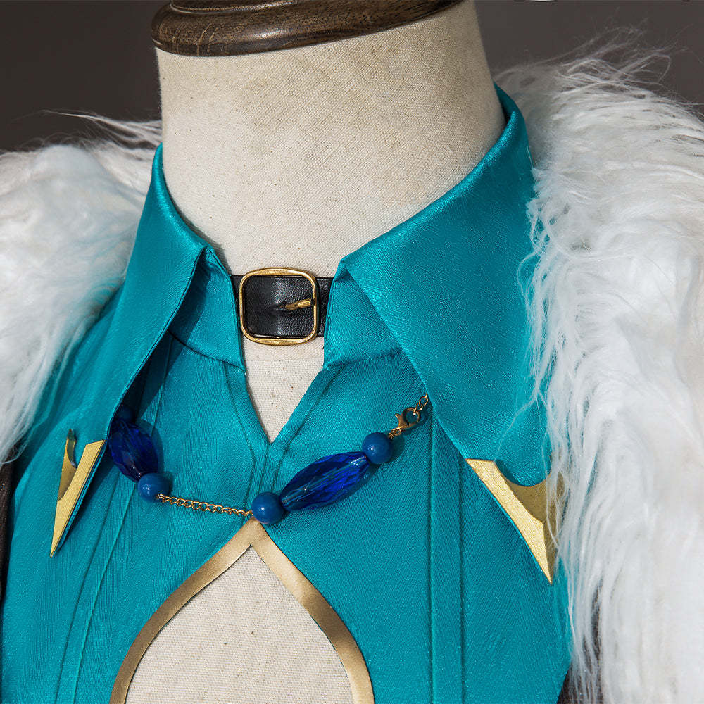 Honkai Star Rail Aventurine Cosplay Costume Wig & Earrings Set | Authentic Game Cosplay Accessories-Astricos