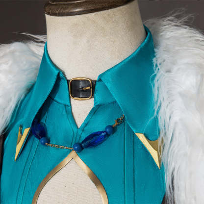 Honkai Star Rail Aventurine Cosplay Costume Wig & Earrings Set | Authentic Game Cosplay Accessories-Astricos