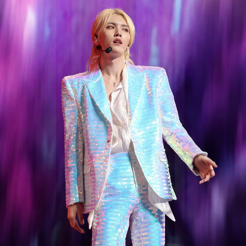 ONER Inspired Sequin Suit Set，Custom‑Made for Stage Performance Shows