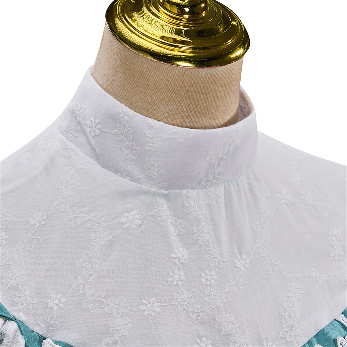 Victorian Off-Shoulder Green Dress - Elegant Anime Cosplay Costume | Astricos-Astricos