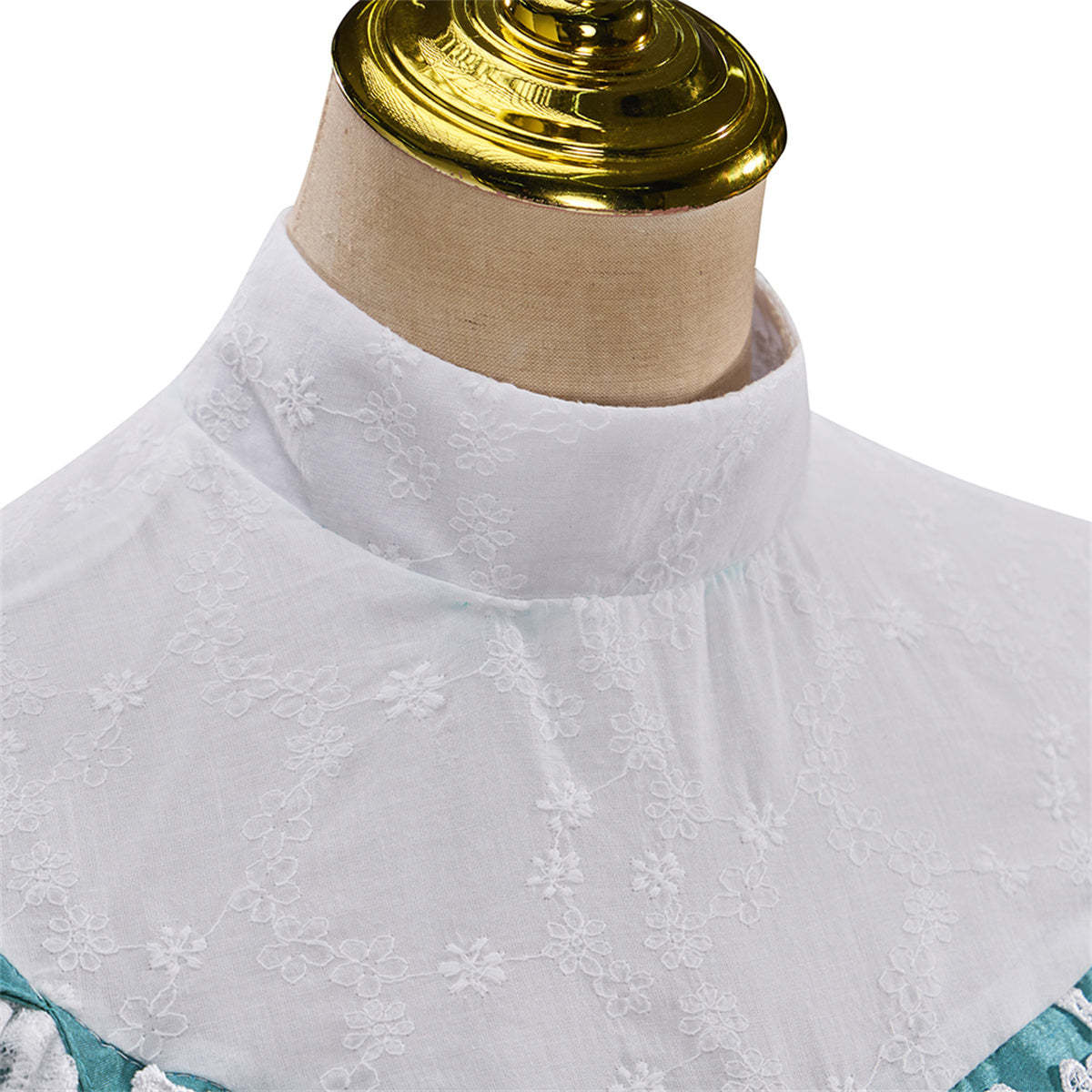 Victorian Off-Shoulder Green Dress - Elegant Anime Cosplay Costume | Astricos-Astricos