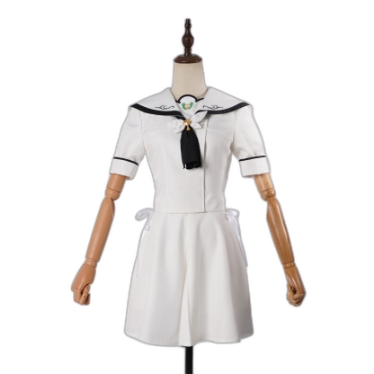 Summer Pocket Cosplay Costume - Sorakado Ao & Naruse Shiroha Anime White JK Outfit for Cosplay Enthusiasts-Astricos