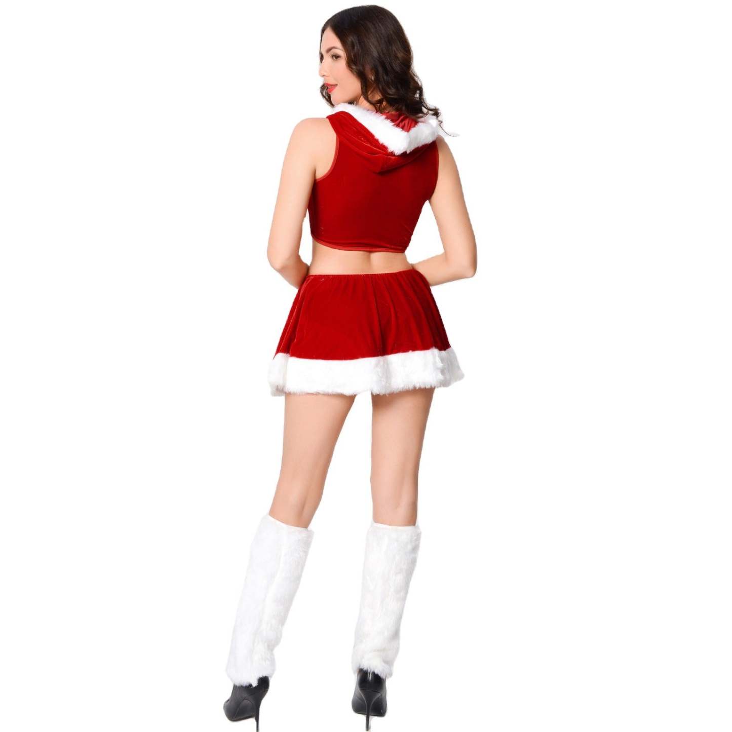 Festive Christmas Cosplay Costume with Foot Cover - Perfect for Stage Performances & Parties-Astricos