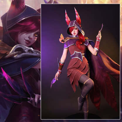 LOL The Rebel Xayah Cosplay Costume - New Champion Outfit for Halloween & Cosplay-Astricos