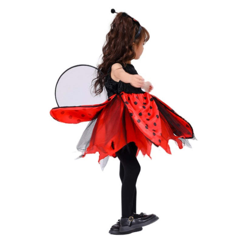 Adorable Kids' Bee and Ladybug Costume for Cosplay, Halloween, and Performances-Astricos