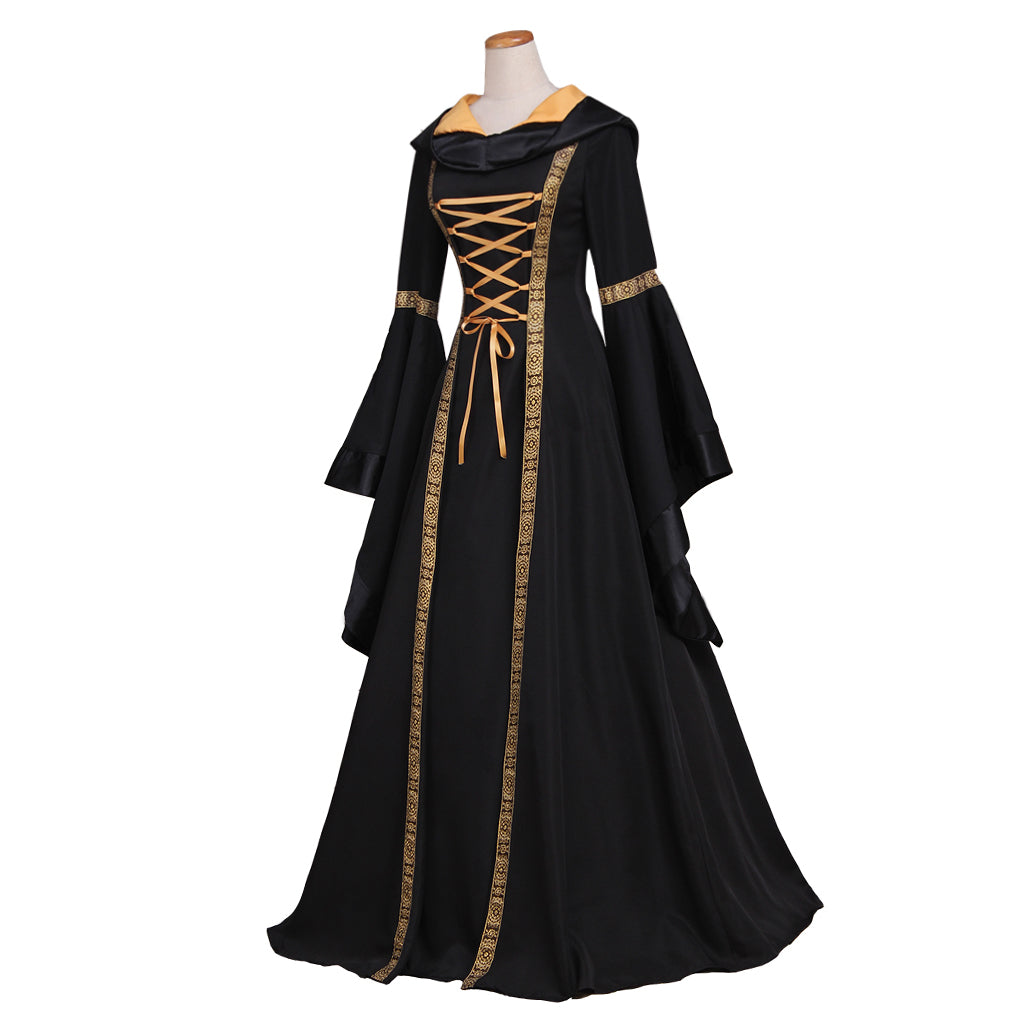 Gothic Renaissance Dress for Women - Medieval Halloween & Cosplay Costume-Astricos