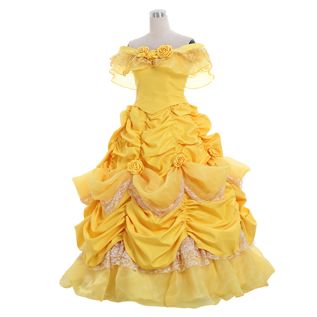 Beauty and the Beast Belle Cosplay Costume | Princess Dress for Halloween & Cosplay-Astricos