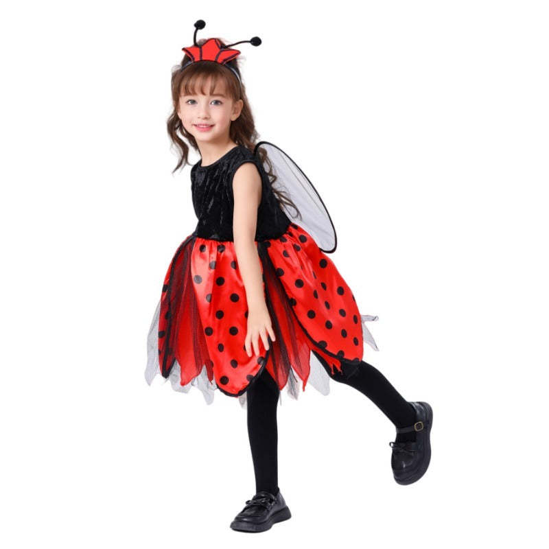 Adorable Kids' Bee and Ladybug Costume for Cosplay, Halloween, and Performances-Astricos