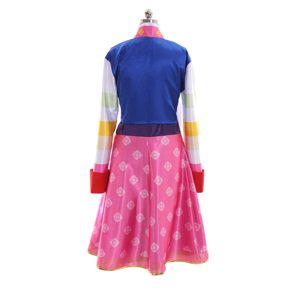D.Va Hanbok Style Cosplay Costume - Cute Overwatch Game Outfit for Girls-Astricos
