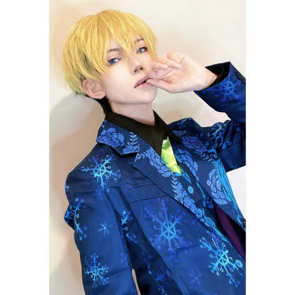 Chifuyu Matsuno Blue Tiger Snow Cosplay Costume 7Pcs Set - Tokyo Anime Exhibition Outfit-Astricos