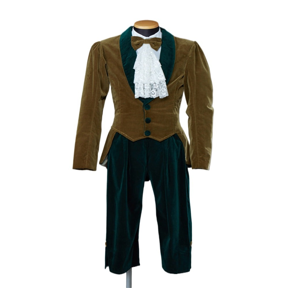 Medieval Prince Tudor Costume - Deluxe Renaissance King Outfit with Doublet & Pants | Astricos-Astricos