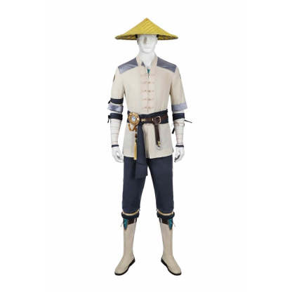 Mortal Kombat 1 Raiden Cosplay Costume Full Set - Thunder God Battle Uniform for Halloween & Cosplay Events-Astricos