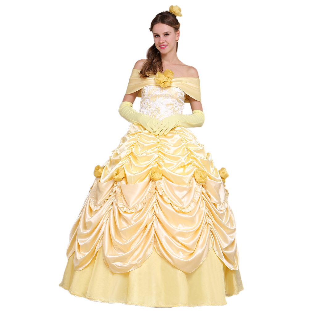 Beauty and the Beast Belle Cosplay Costume | Princess Dress for Halloween & Cosplay-Astricos