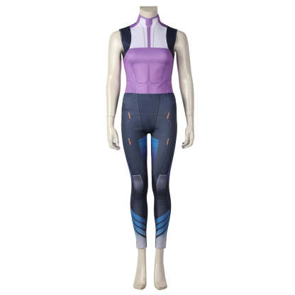 Valorant Neon Cosplay Costume – Blue Combat Uniform for Women | Full Set for Halloween & Party | Astricos-Astricos