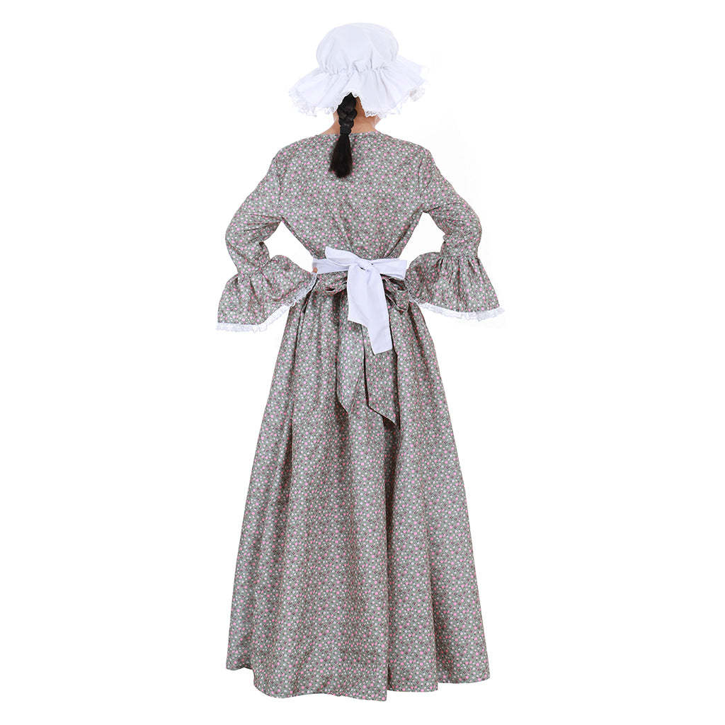 Authentic Pioneer Prairie Colonial Maid Costume for Girls & Kids | Astricos-Astricos