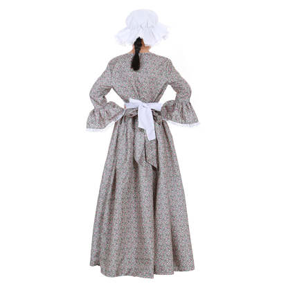 Authentic Pioneer Prairie Colonial Maid Costume for Girls & Kids | Astricos-Astricos