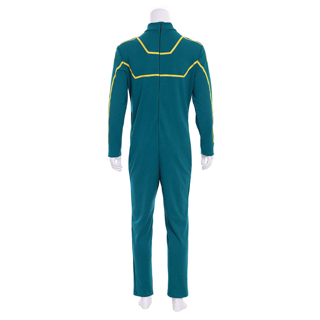 Kick-Ass Dave Lizewski Cosplay Costume – Green & Yellow Superhero Suit-Astricos