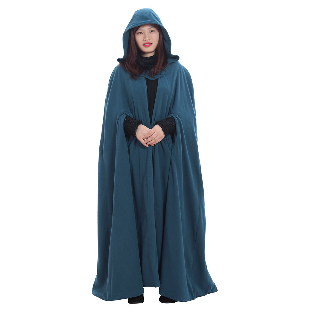 Gothic Winter Cloak Hooded Trench Coat for Women - Elegant Victorian Style Cape-Astricos