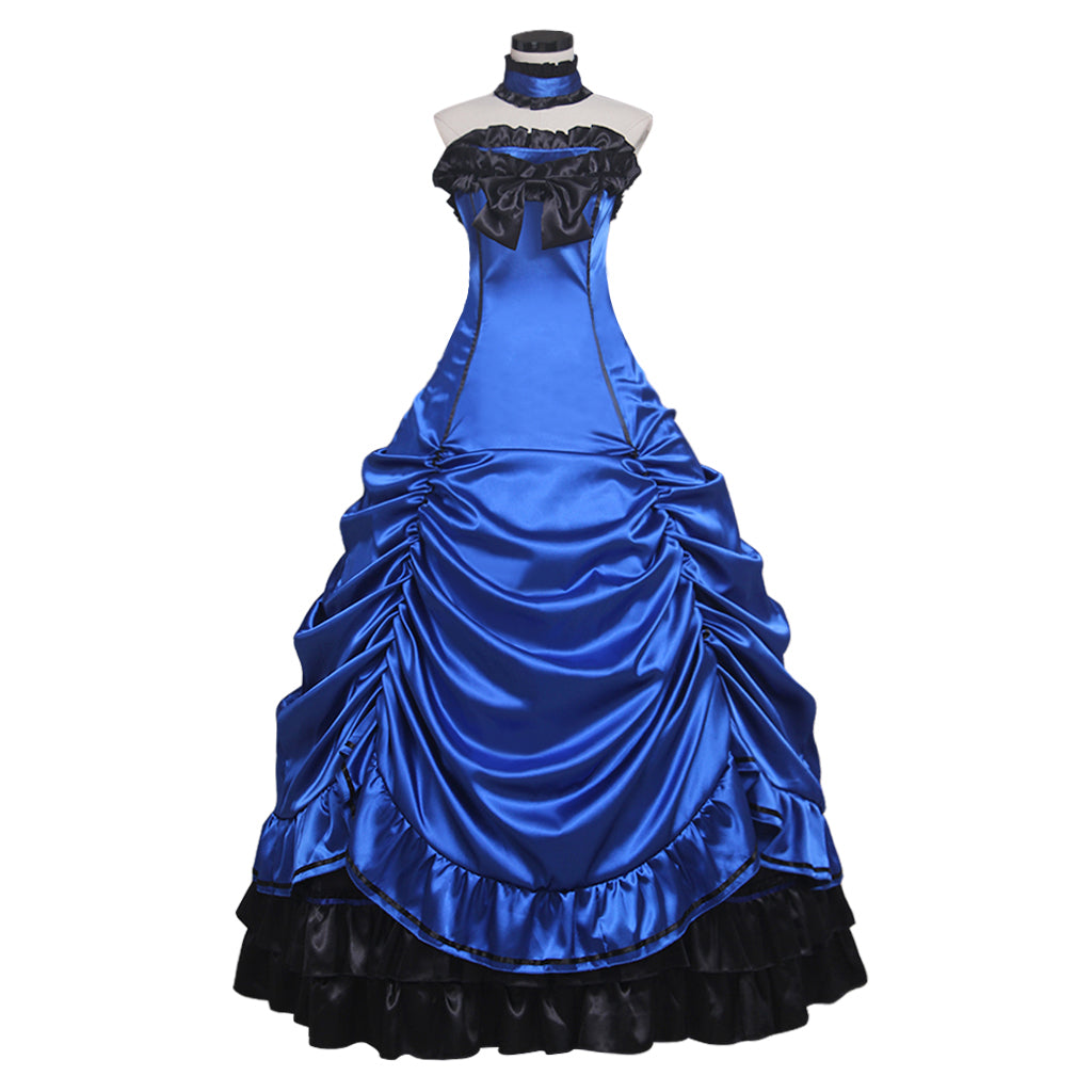 Gothic Steampunk Lolita Princess Ball Gown - Elegant Medieval Court Dress-Astricos