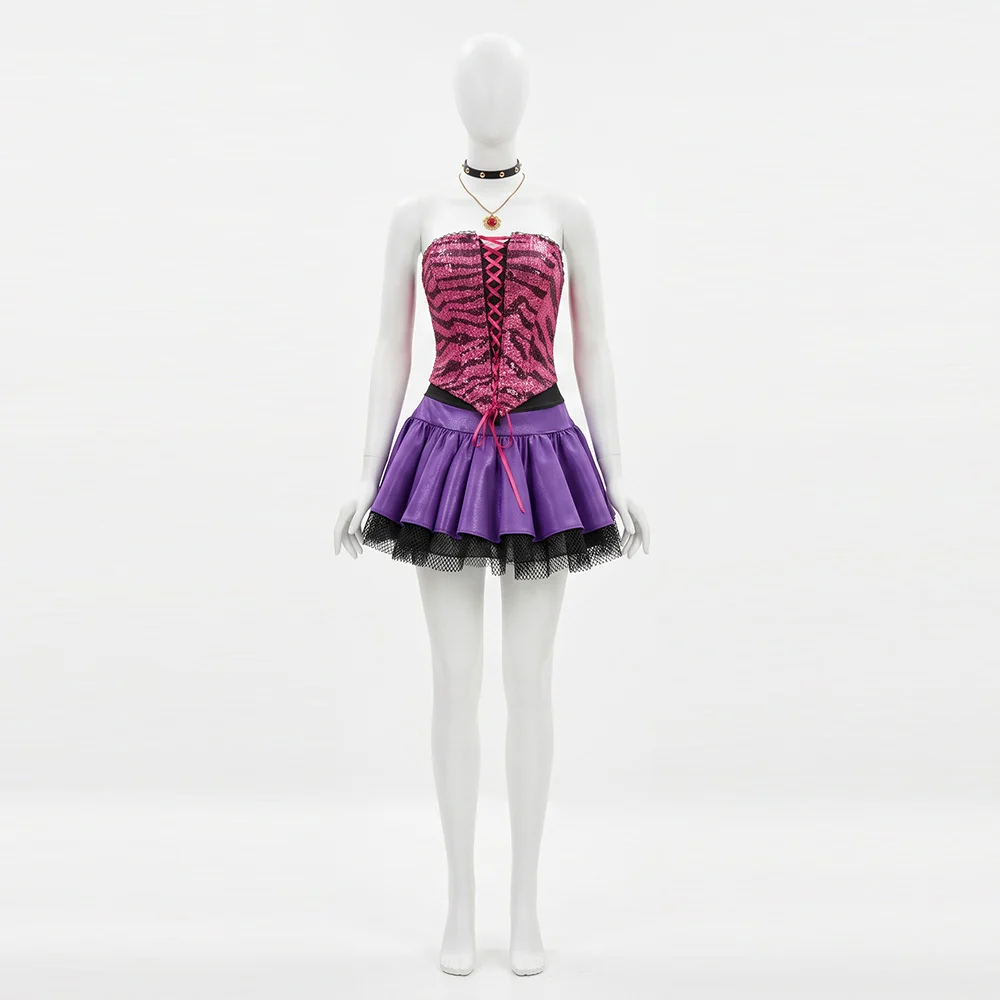 Monster High Clawdeen Wolf Cosplay Costume, Custom Y2K Punk Outfit for Halloween & Comic Con