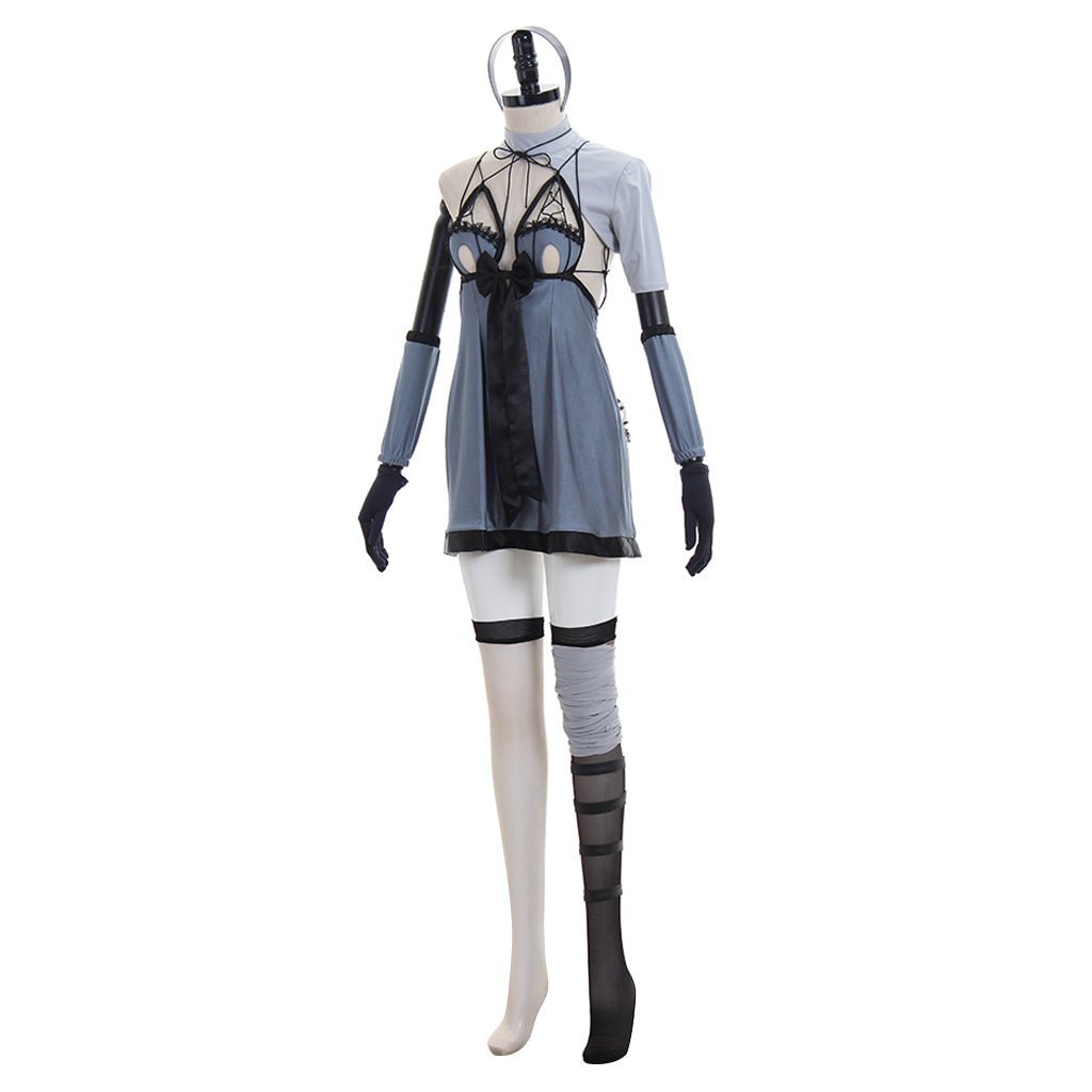 2B NieR Automata Cosplay Costume - Premium Game Character Roleplay Outfit-Astricos