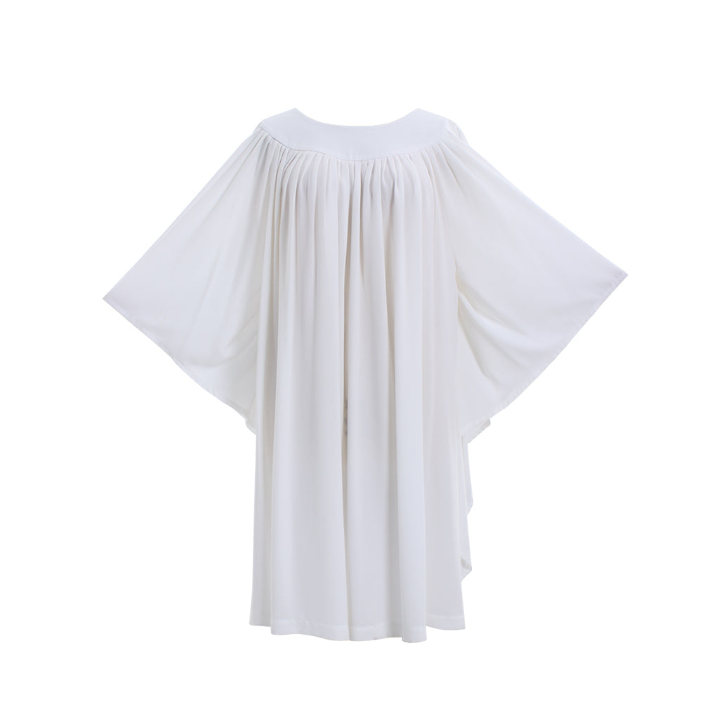 Traditional Women's Church ALB White Vestments Chasuble - Catholic Priests Clergy Surplice Costume | Astricos-Astricos