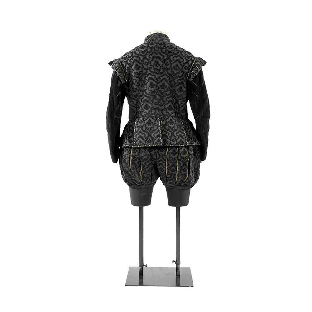 Medieval Tudor Knight King Costume - Black Noble Uniform Suit for Men | Renaissance Cosplay by Astricos-Astricos