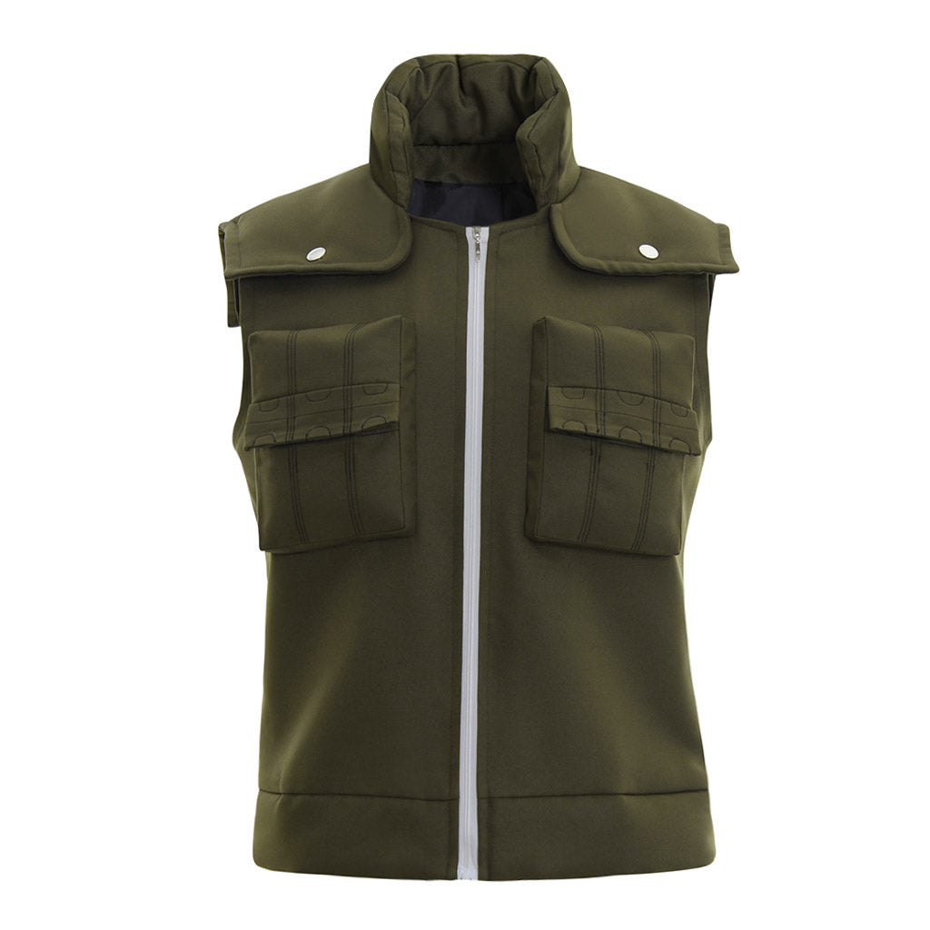 Naruto Hidden Leaf Village Vest - Green Kakashi Hatake Cosplay Costume-Astricos