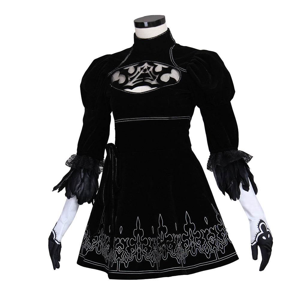 Nier Automata Yorha 2B Sexy Cosplay Costume | Premium Game Cosplay Outfit-Astricos