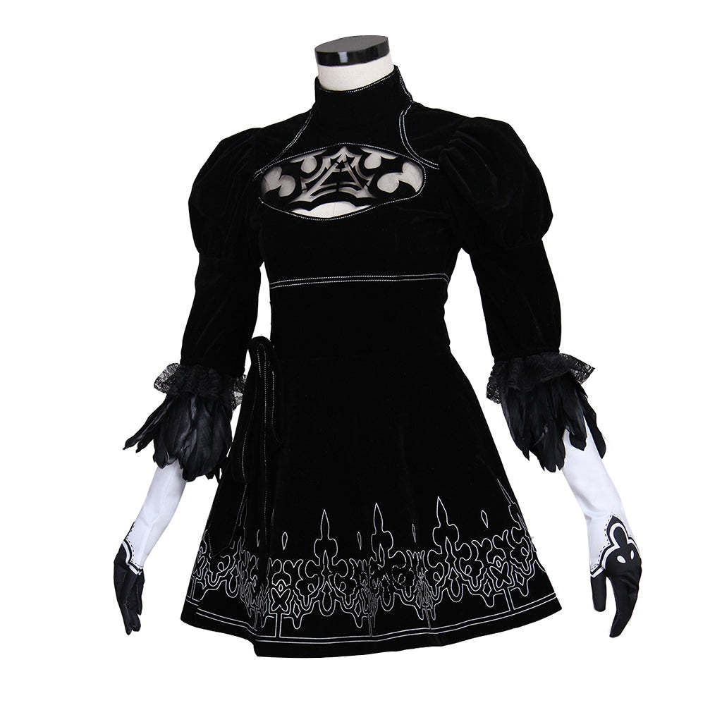 Nier Automata Yorha 2B Sexy Cosplay Costume | Premium Game Cosplay Outfit-Astricos