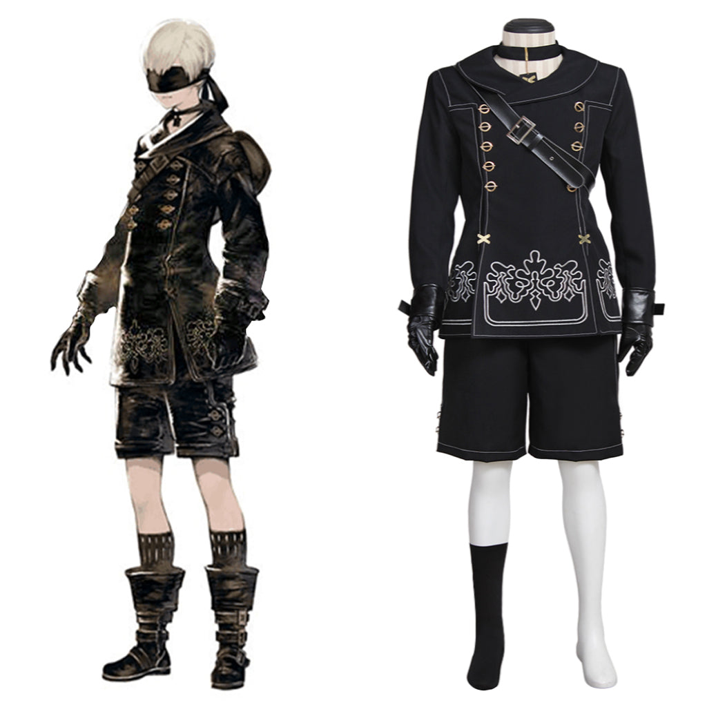 NieR Automata 9S YoRHa No.9 Type S Uniform Full Set Cosplay Costume-Astricos