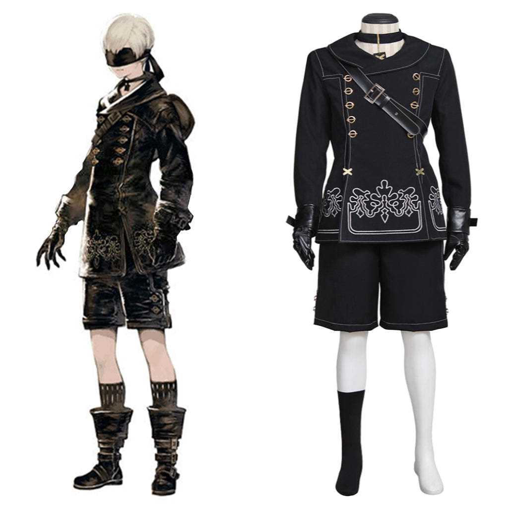 NieR Automata 9S YoRHa No.9 Type S Uniform Full Set Cosplay Costume-Astricos