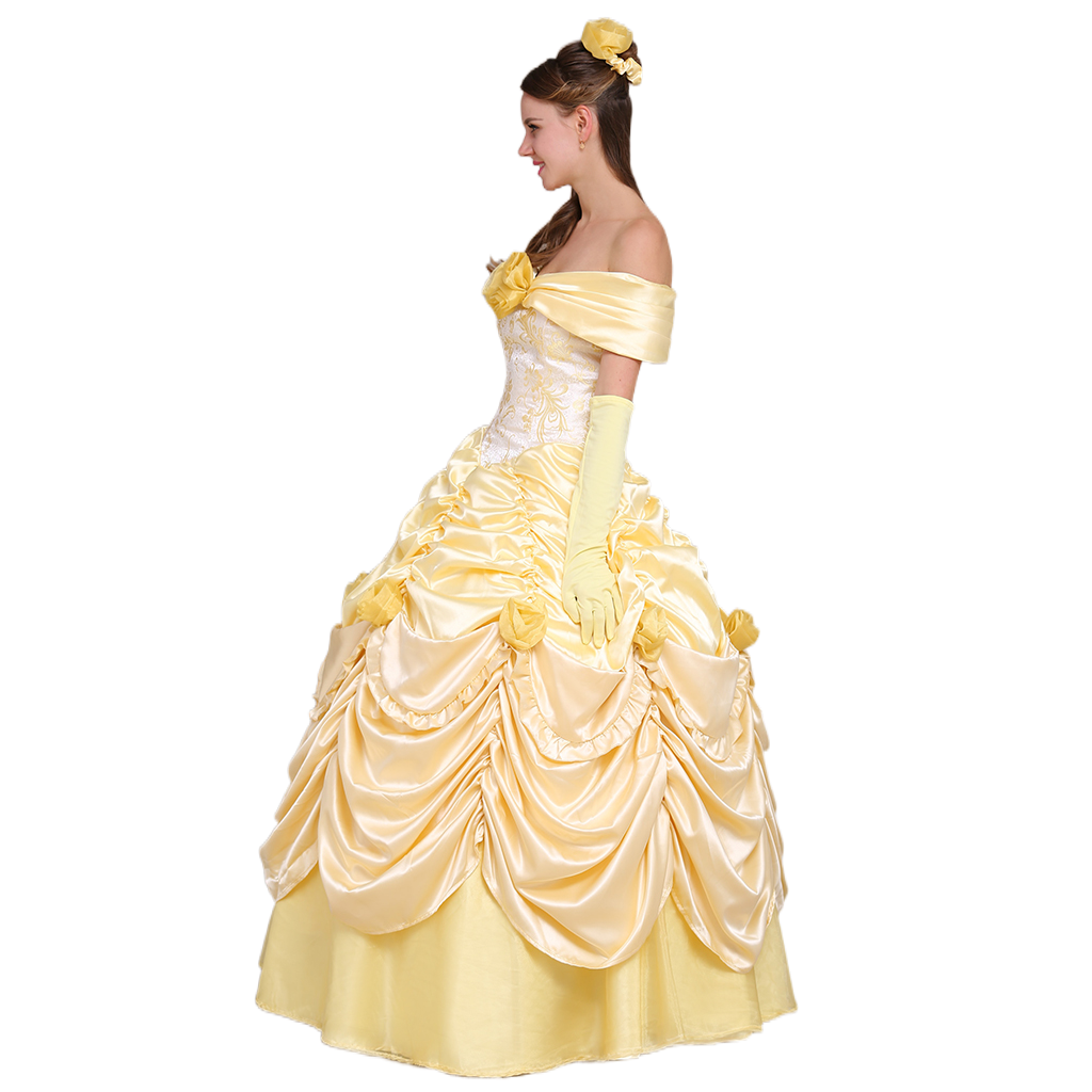 Beauty and the Beast Belle Cosplay Costume | Princess Dress for Halloween & Cosplay-Astricos