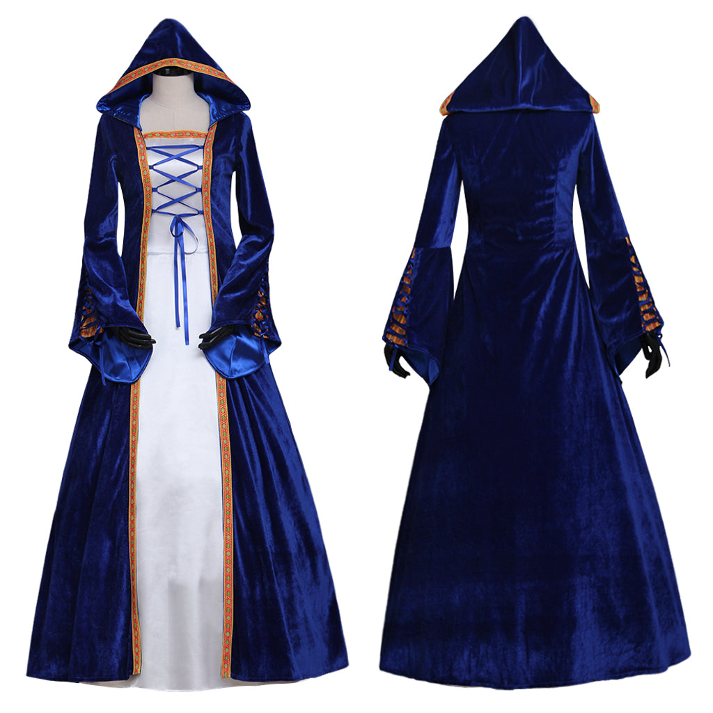 Medieval Retro Southern Dress - Women's Halloween Cosplay Court Noble Robe with Bell Sleeves-Astricos
