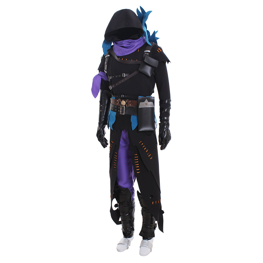 Raven Demon Cosplay Costume for Men - Full Set Hoodie Uniform | Game Series-Astricos