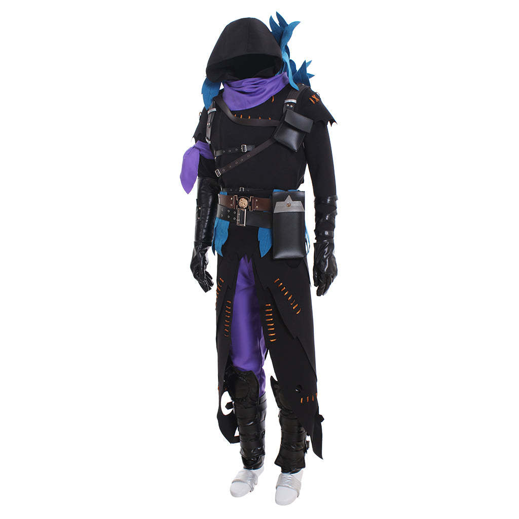 Raven Demon Cosplay Costume for Men - Full Set Hoodie Uniform | Game Series-Astricos