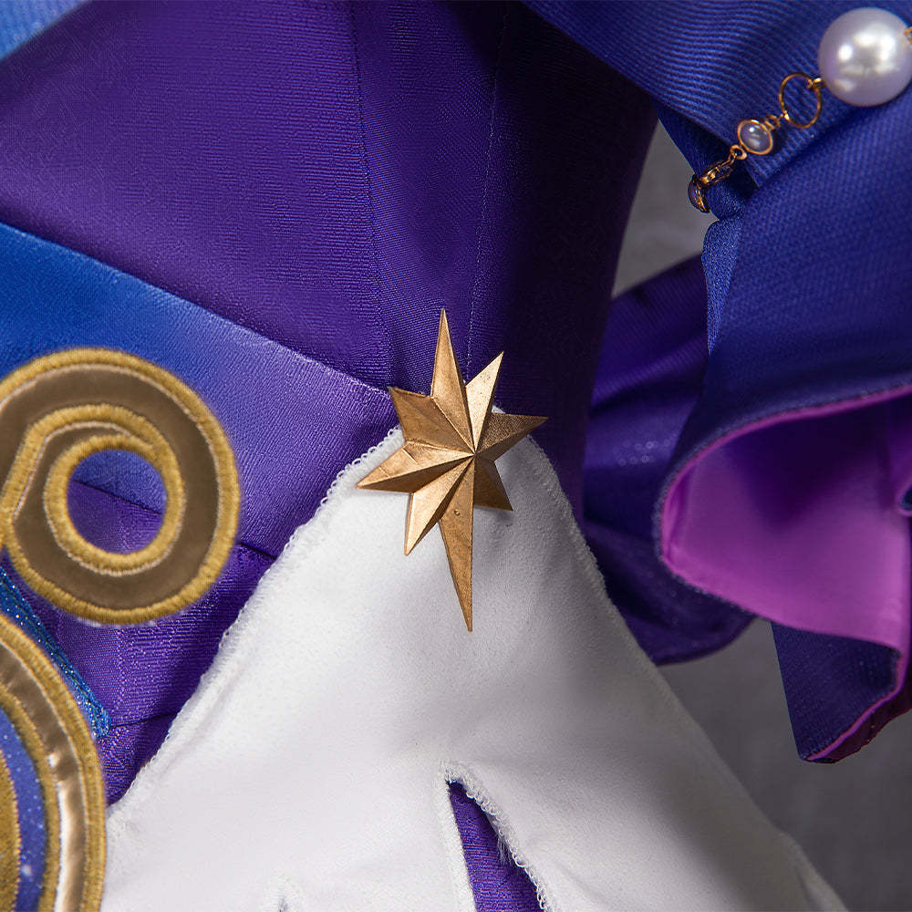 Robin Honkai Star Rail Cosplay Costume Set with Wig, Hairpins, Earrings, and Gloves-Astricos