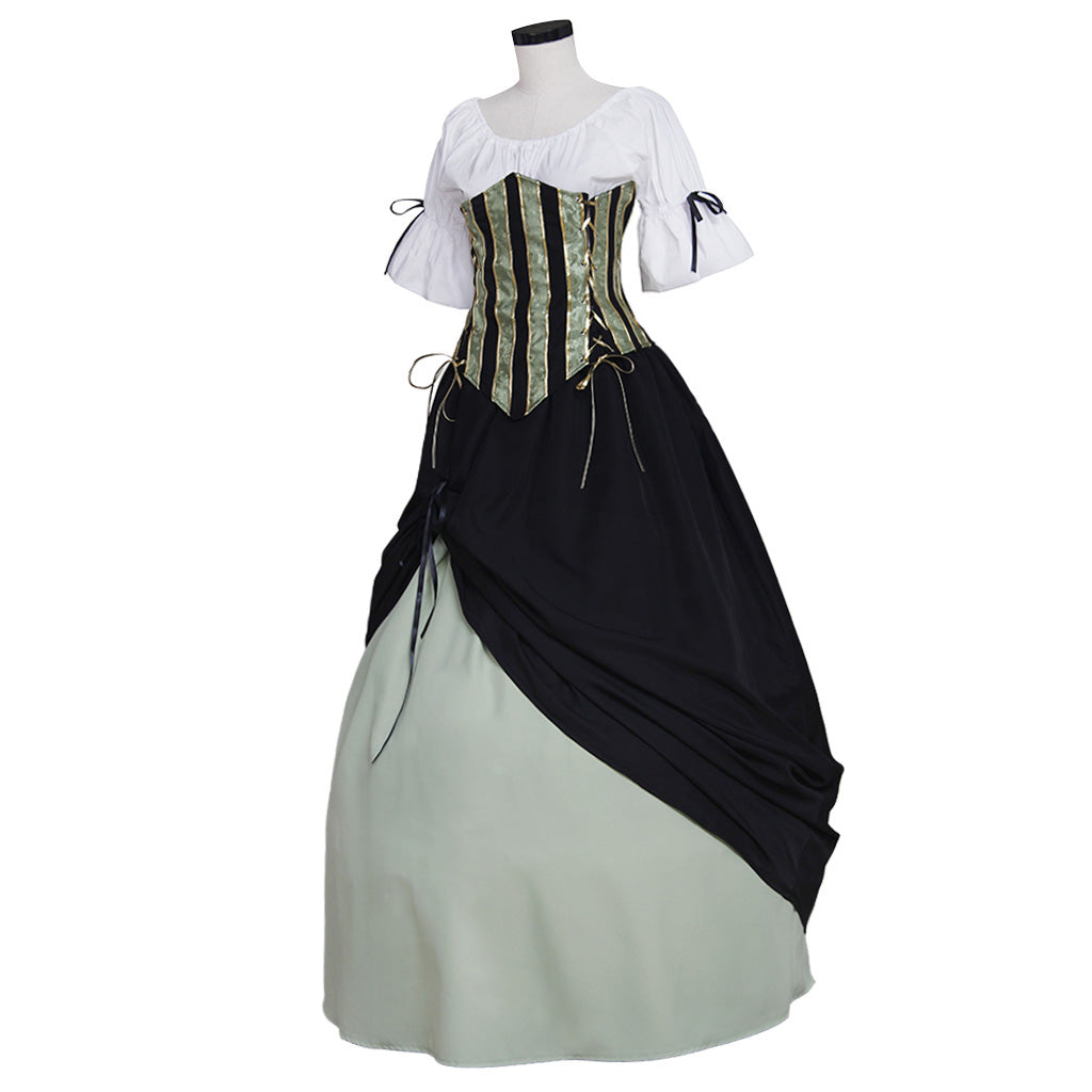 Vintage Europe Medieval Victorian Renaissance Dress for Women - Elegant Cosplay Costume-Astricos